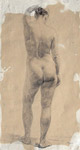 Mudrac Petru. "Nud". 1962. Creion pe hârtie