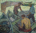 Gamburskaia R. "Dimineaţa pescarilor". 1966